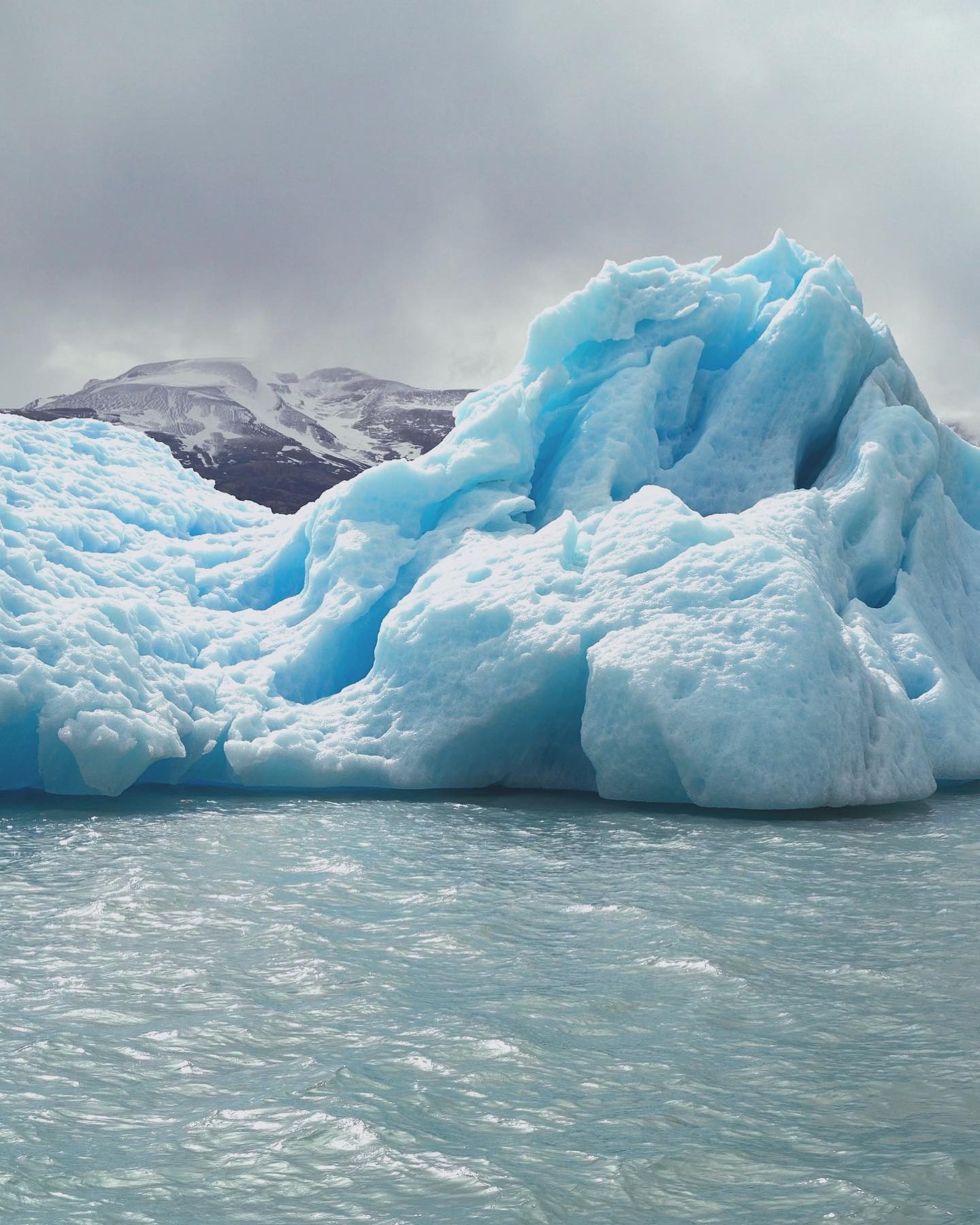 Turquoise iceberg in southern Patagonia
