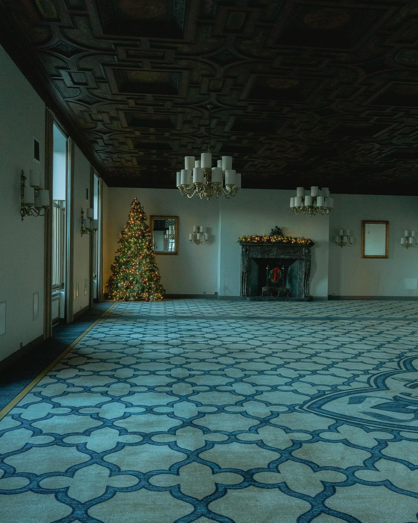 Rascacielos de Nueva York en Navidad